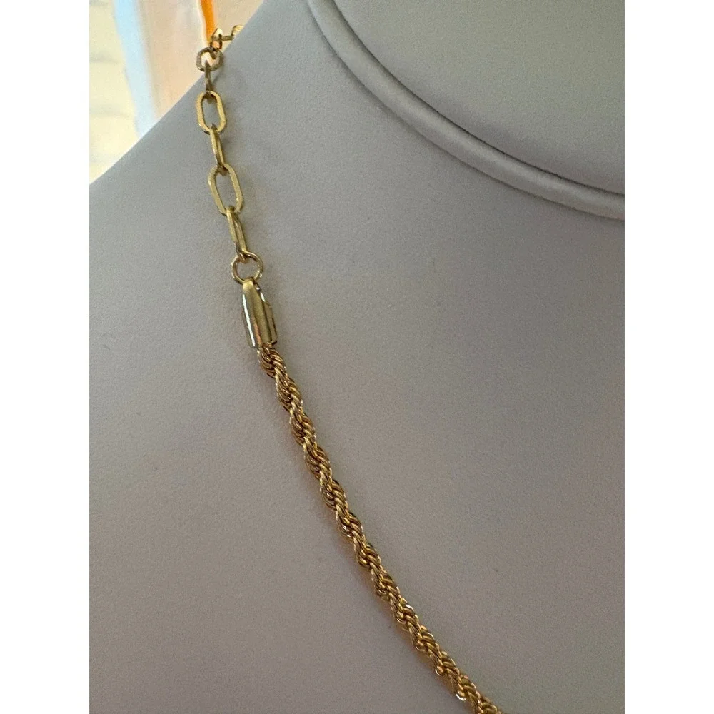 NEW 14k Gold Rhodium S925 Chain Necklace Rope & Paperclip Style Jewelry‎